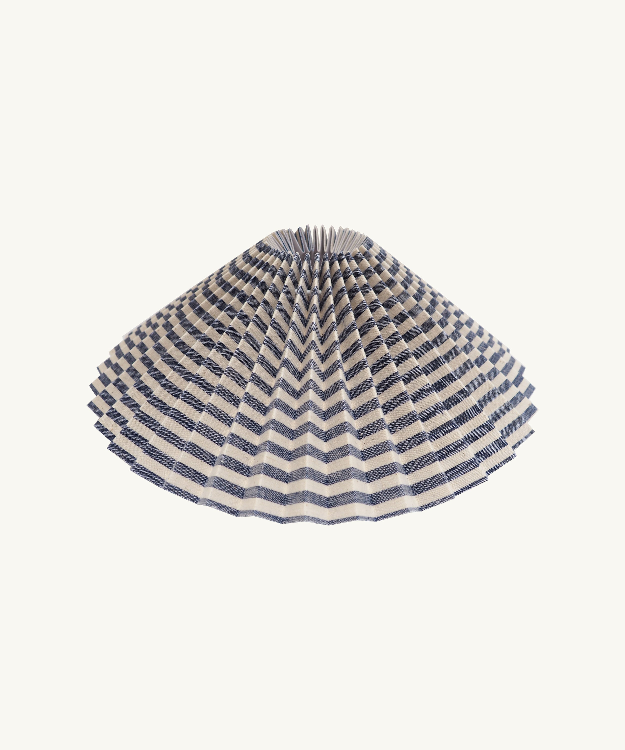 Blue Stripe Pleated Lampshade