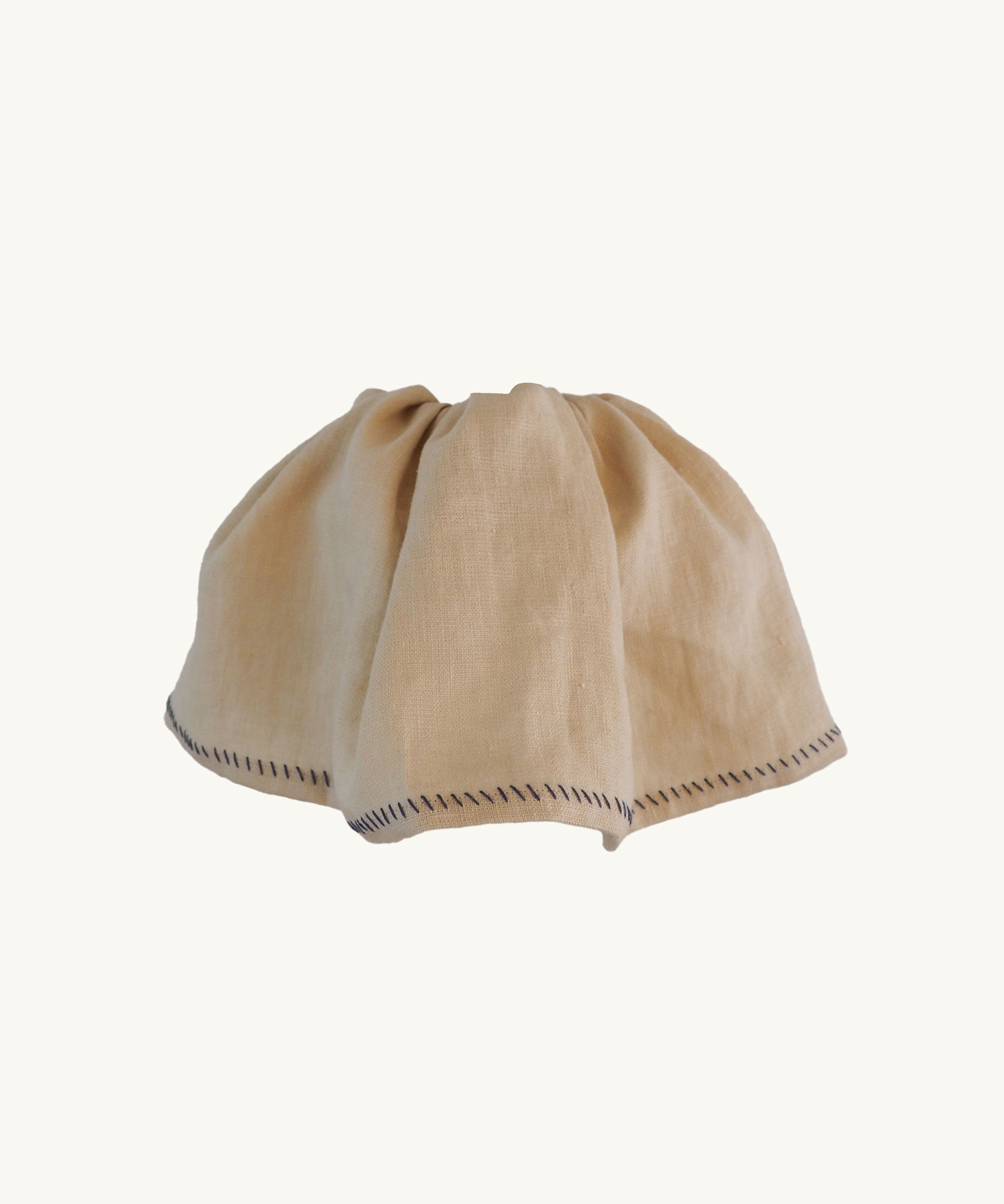 Cloud Lampshade with Embroidered Hem
