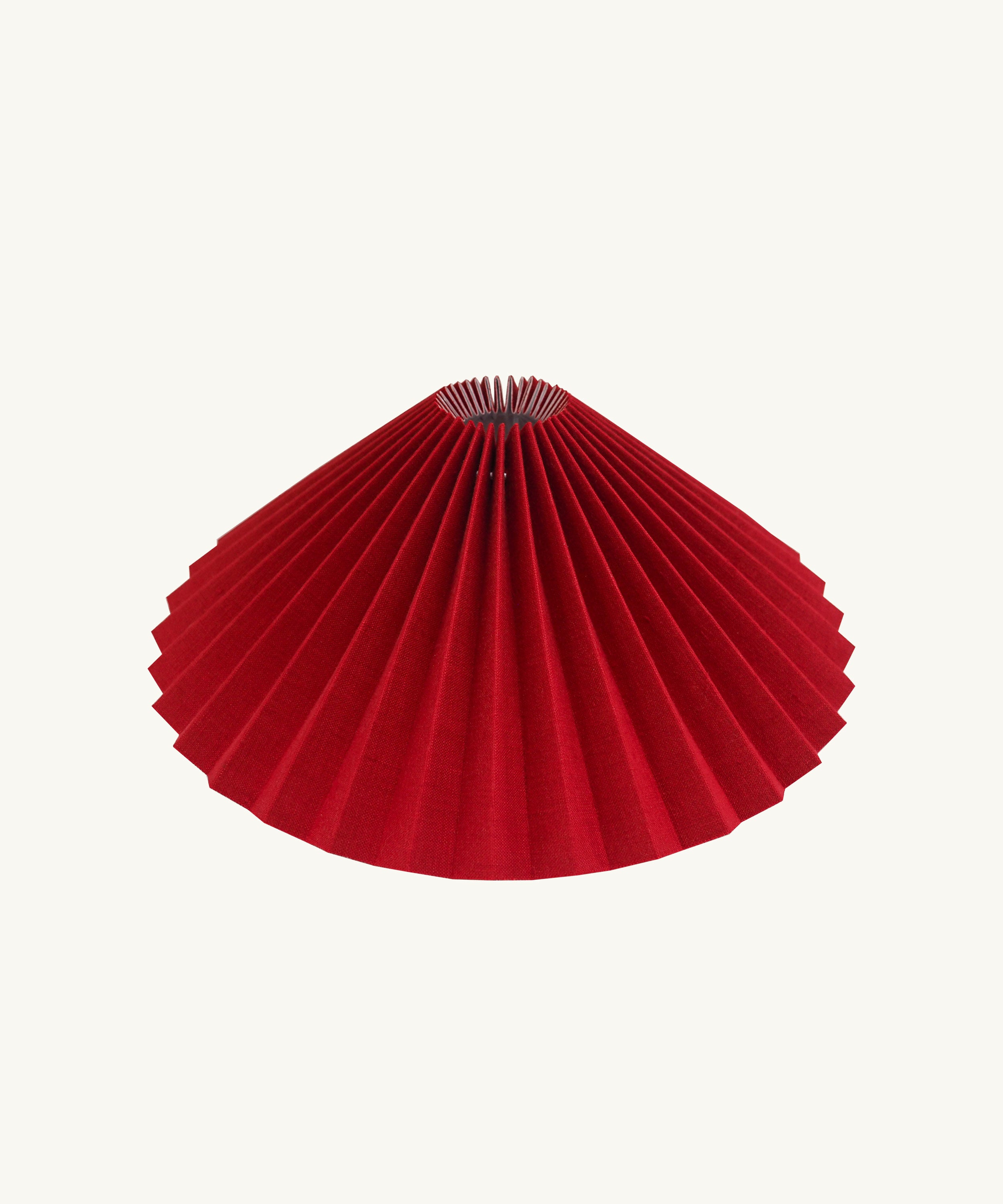 Tomato Pleated Lampshade