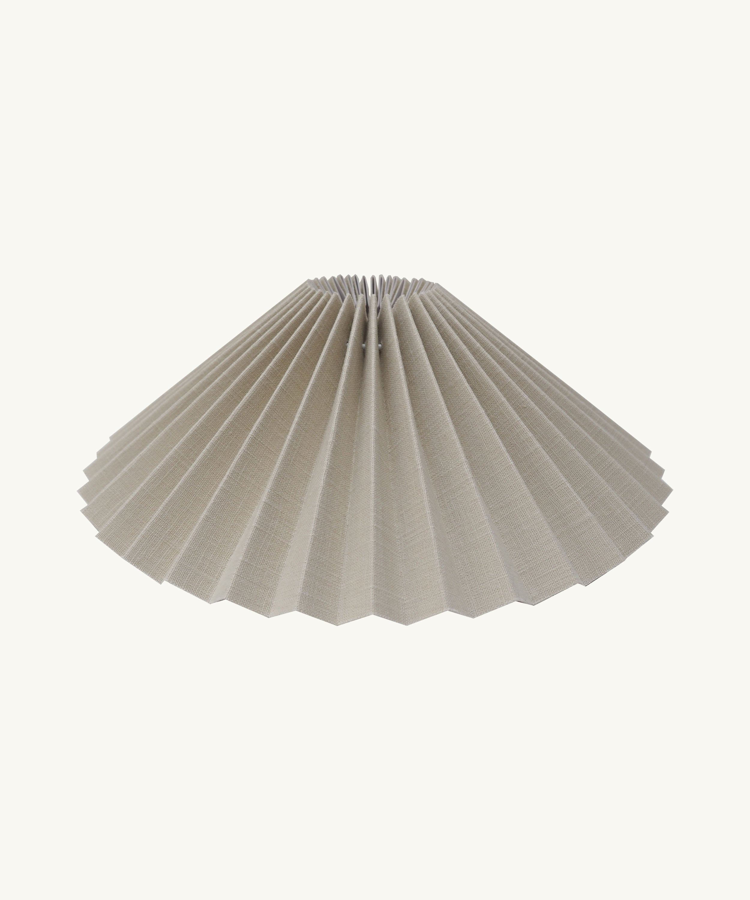 Buttermilk Pleated Lampshade