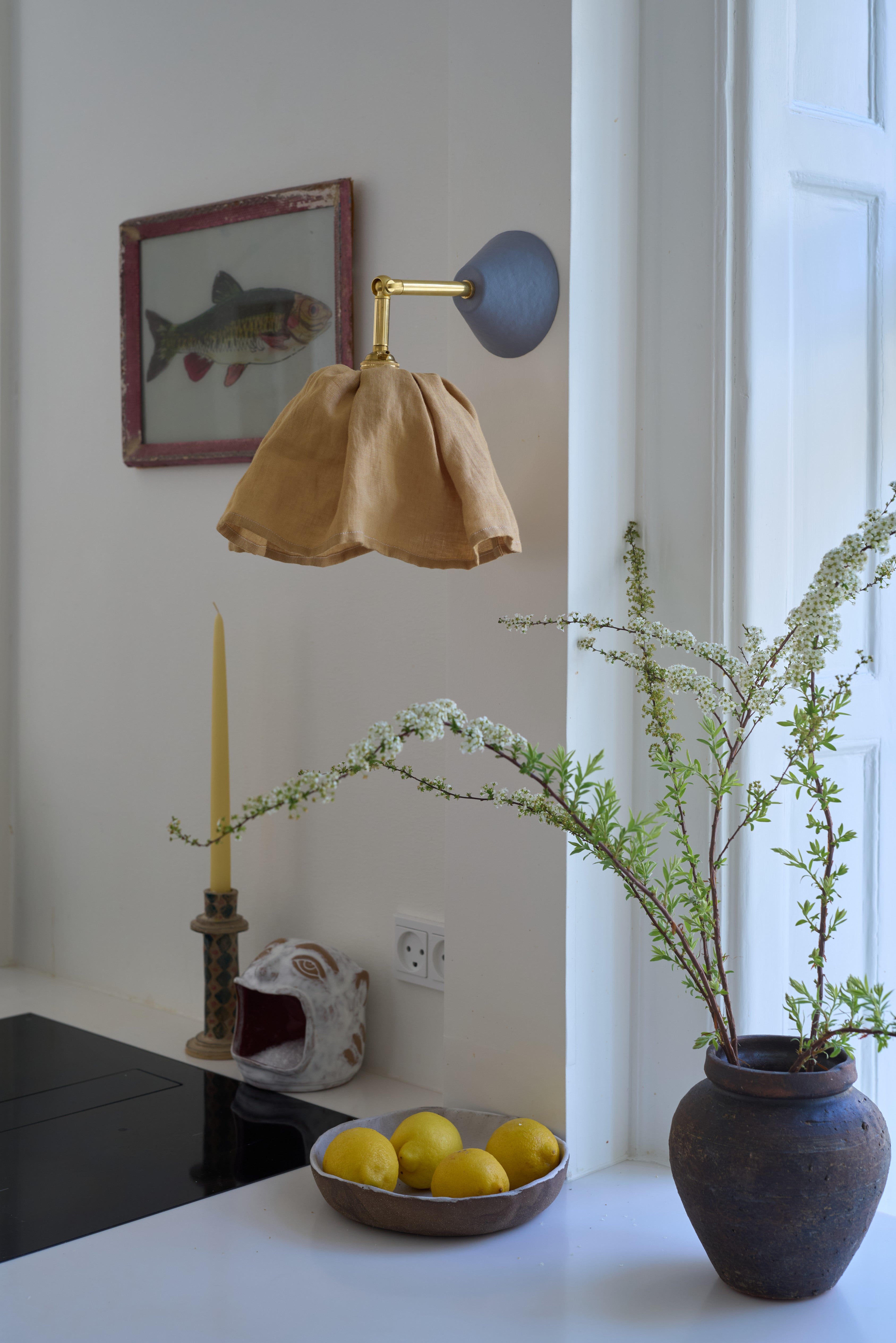 Cloud Lampshade in Custard