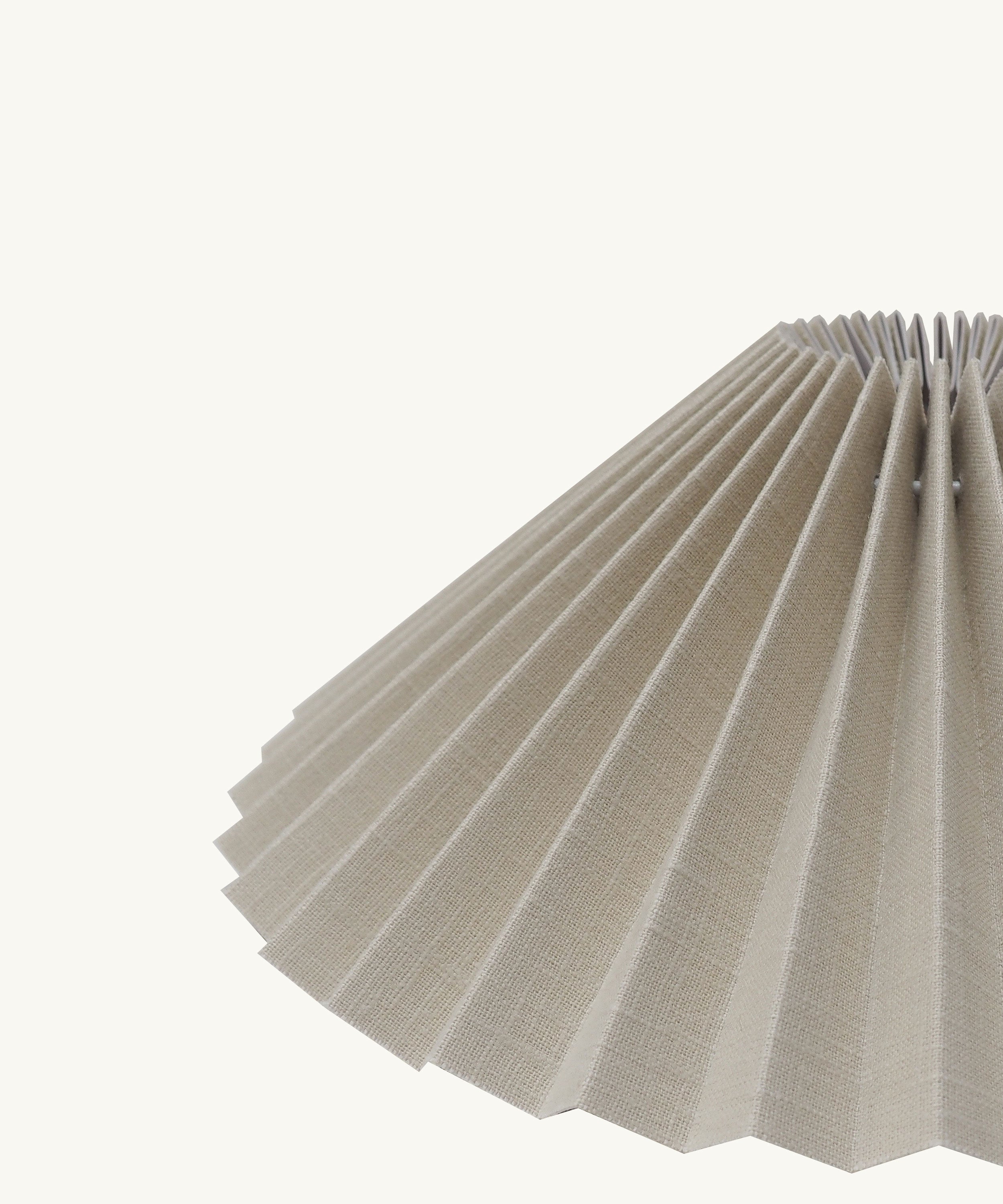 Buttermilk Pleated Lampshade