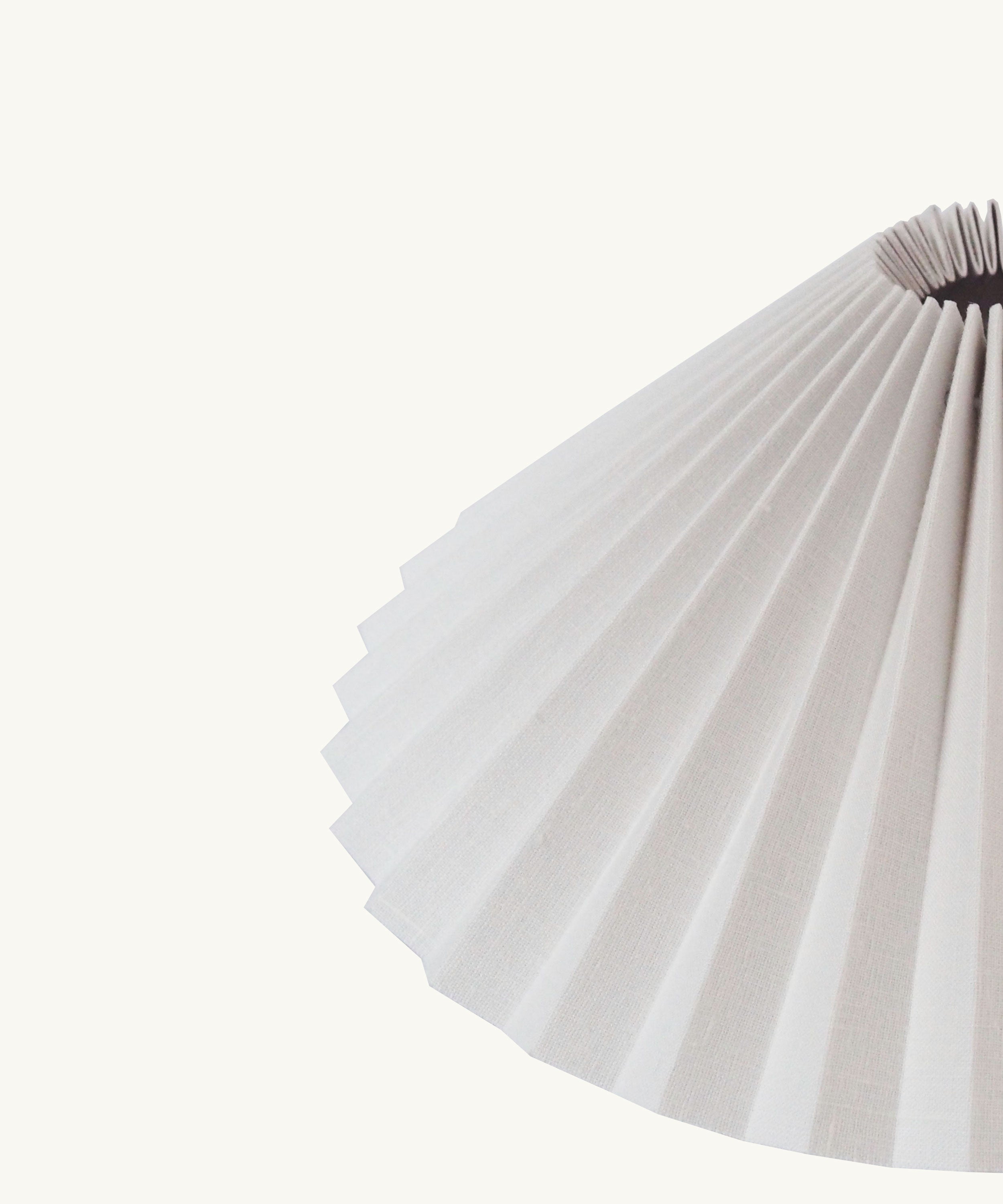 Salt Pleated Lampshade