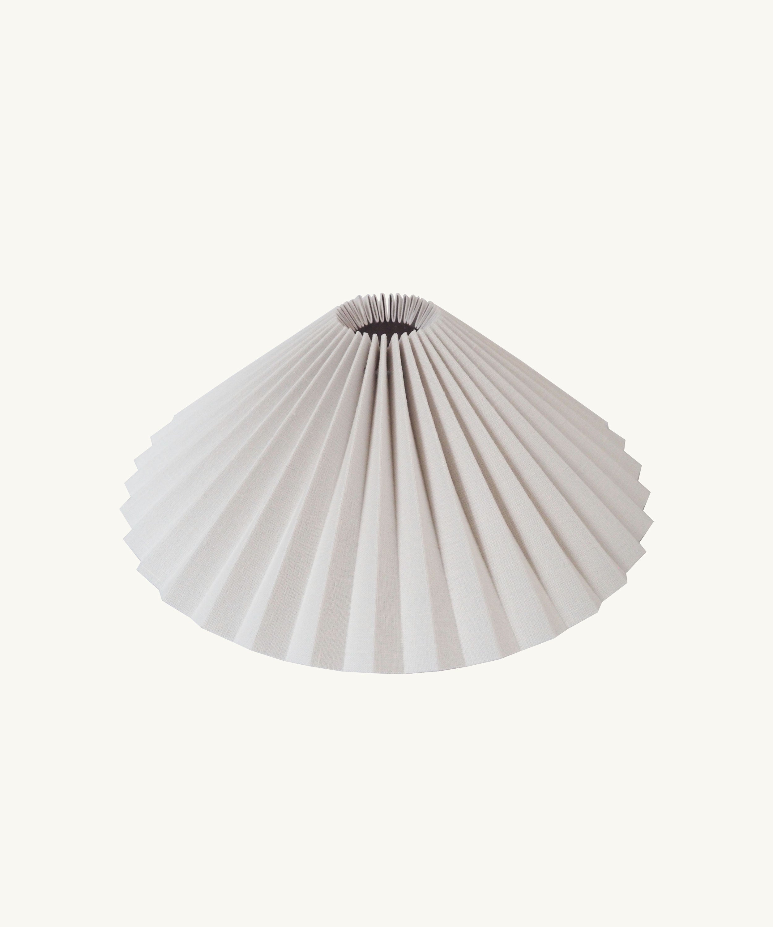 Salt Pleated Lampshade